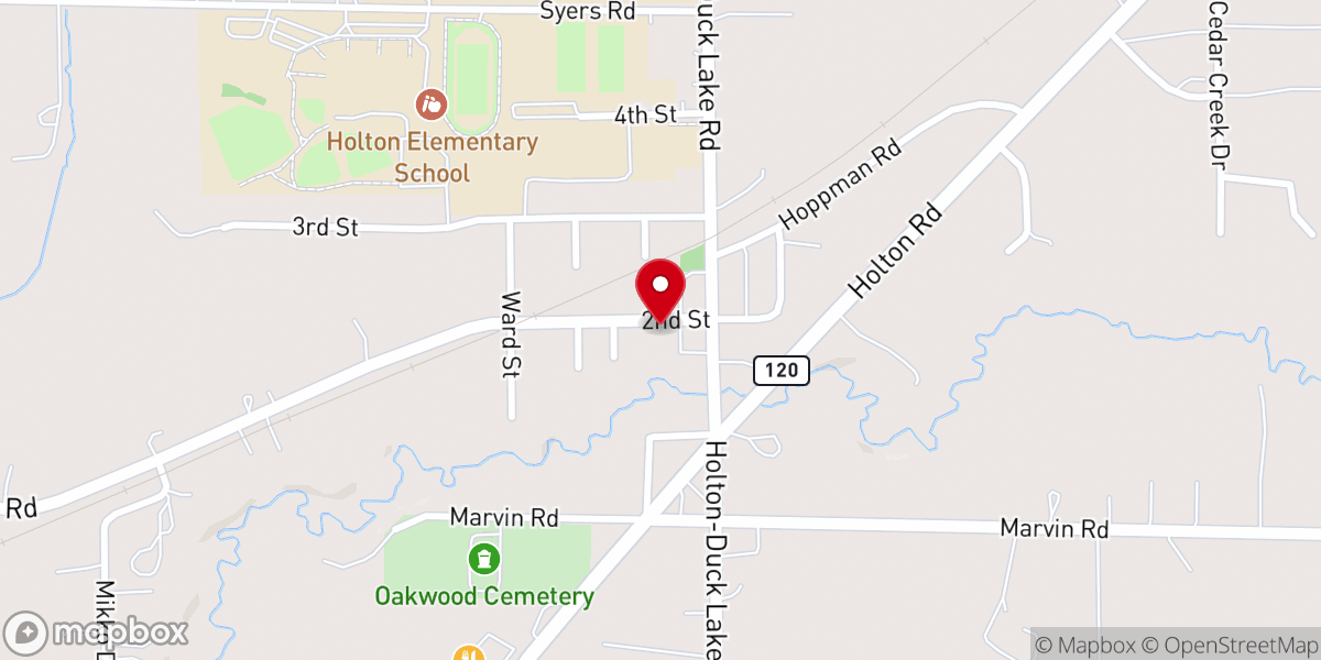 Map showing location of Holton Community Days