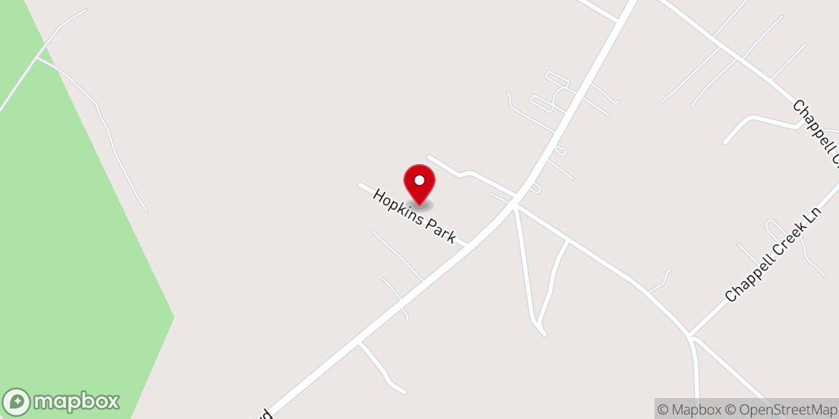 Map showing location of Hopkins Park