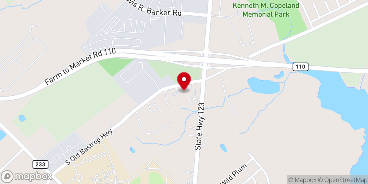 Map showing location of Real Life Faith Center