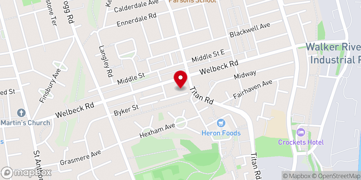 Map showing location of St Anthony of Padua Catholic Church