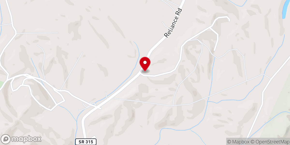 Map showing location of Union Grove Missionary Baptist Church