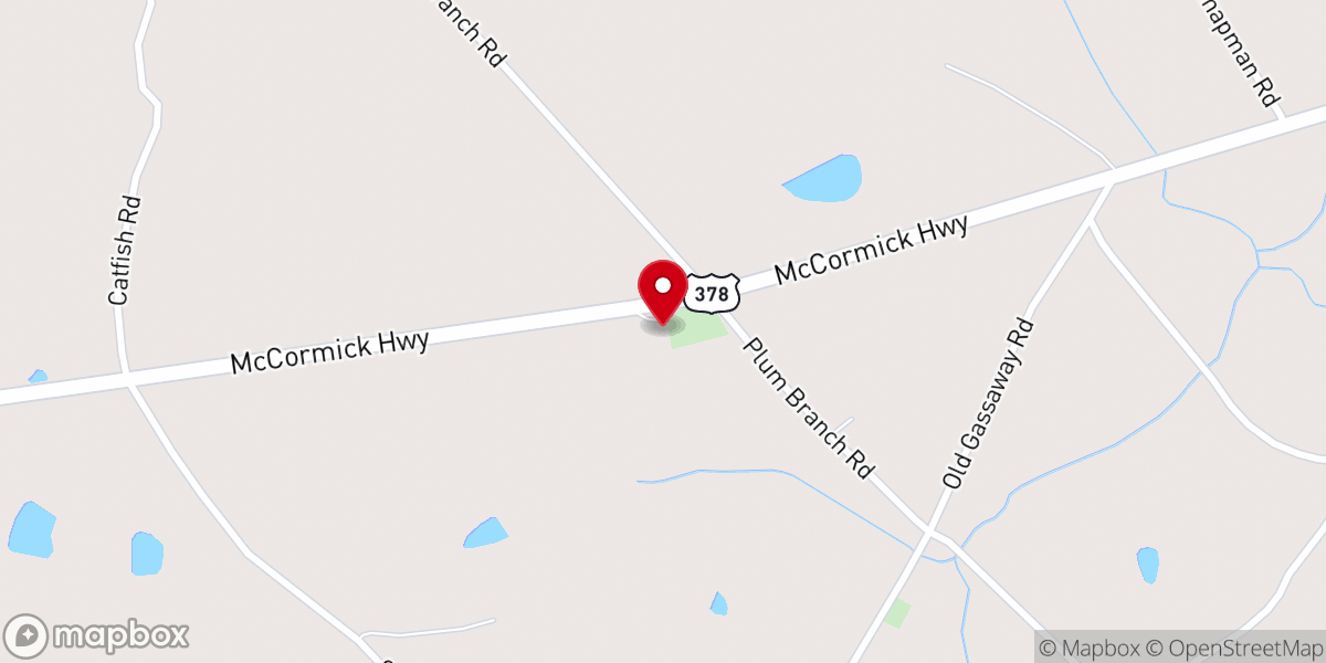 Map showing location of Gassaway United Methodist Church