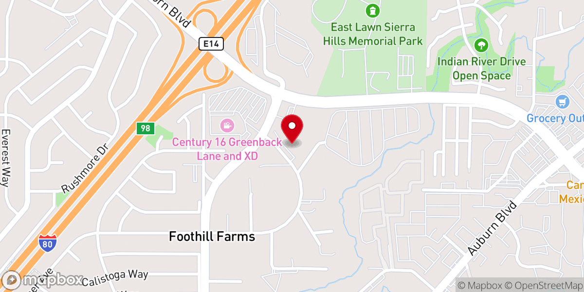 Map showing location of New Hope Christian Fellowship