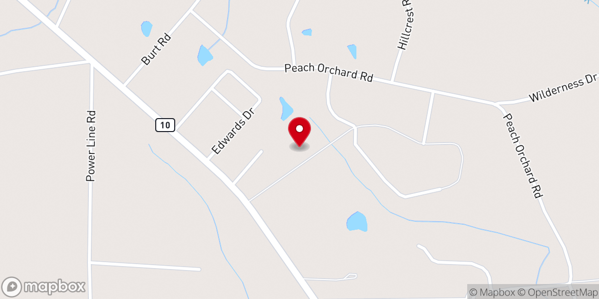 Map showing location of Union Heritage Baptist Church