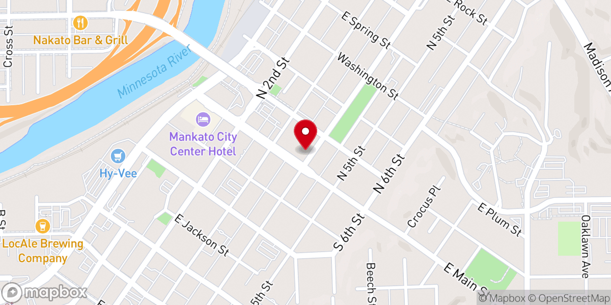 Map showing location of Grace Lutheran Church