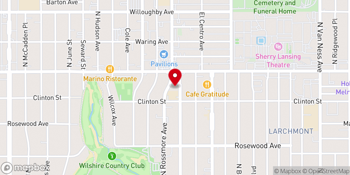 Map showing location of Christ the King Catholic Church