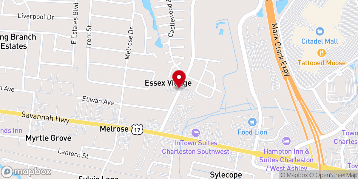 Map showing location of Greater Macedonia African Methodist Episcopal Church