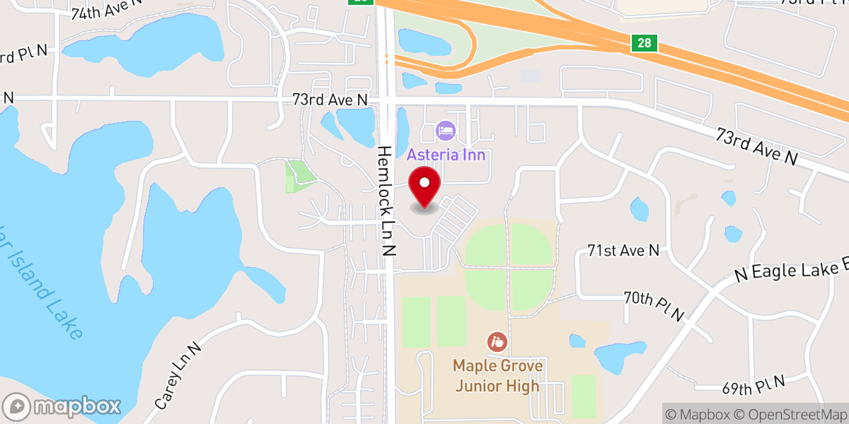 Map showing location of St Joseph the Worker Catholic Church
