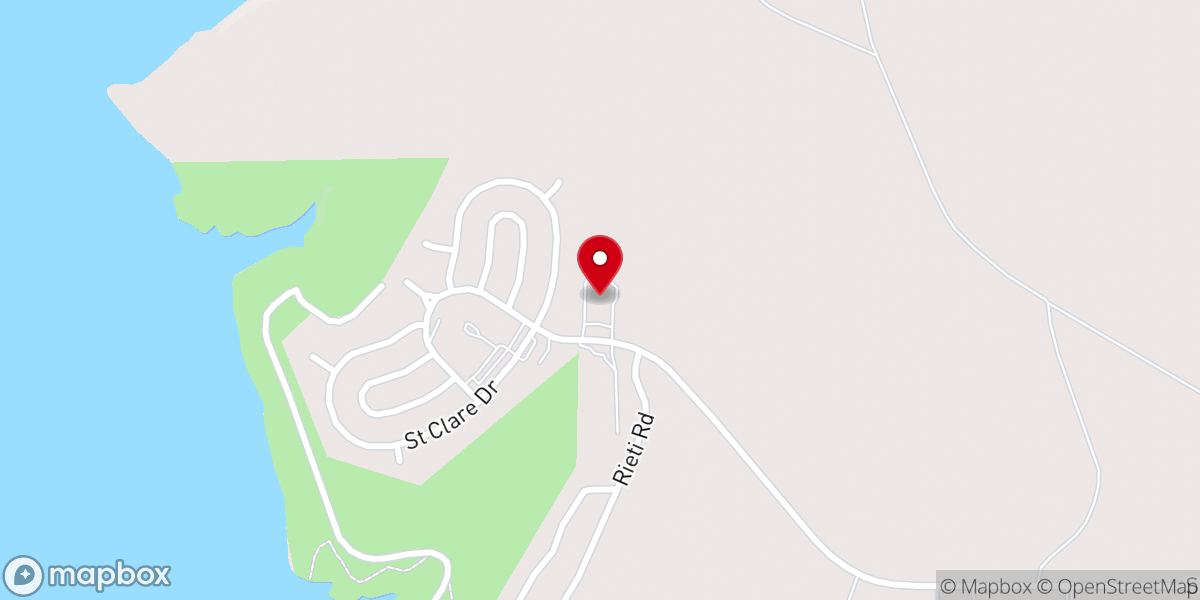 Map showing location of St Francis Village