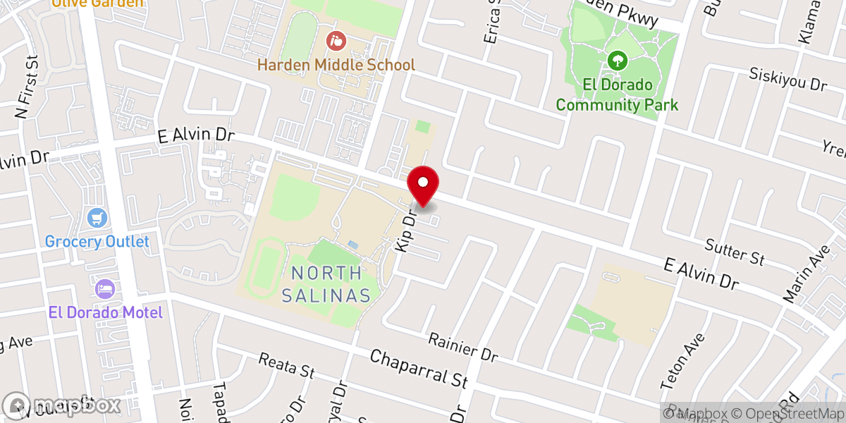 Map showing location of St George's Episcopal Church