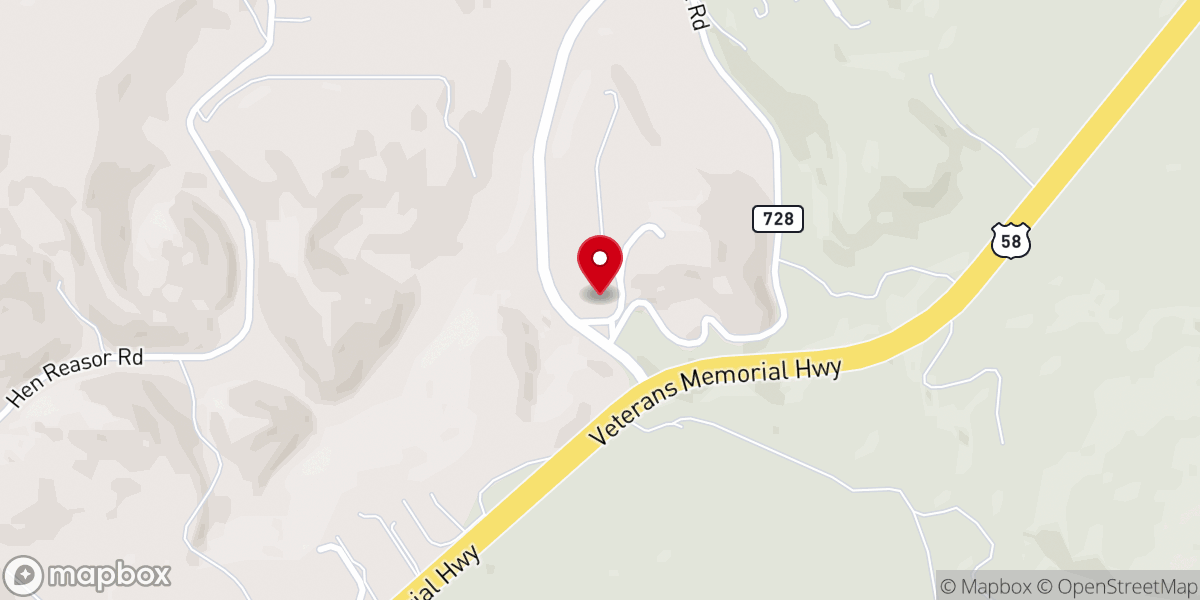 Map showing location of Powell Valley Seventh-day Adventist Church