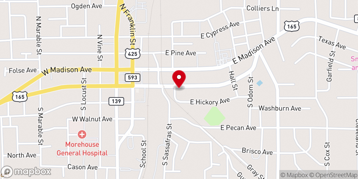 Map showing location of Parish Printers