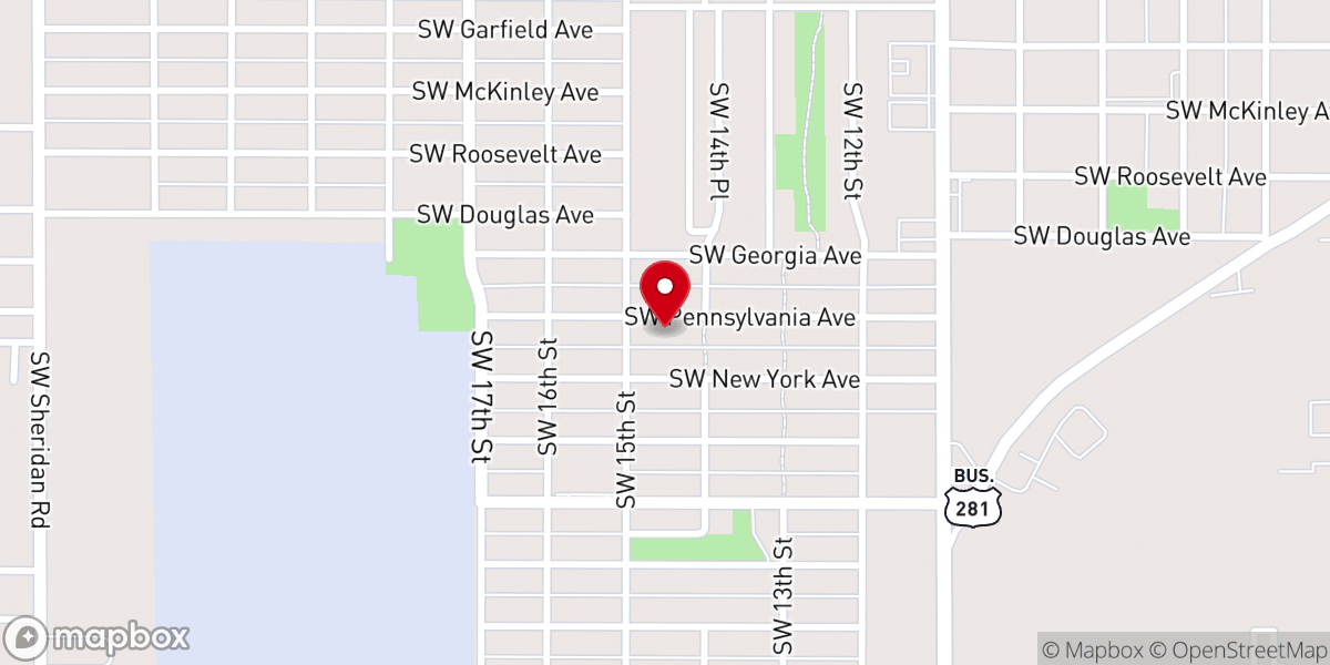 Map showing location of Friendship Pentecostal Holiness Church