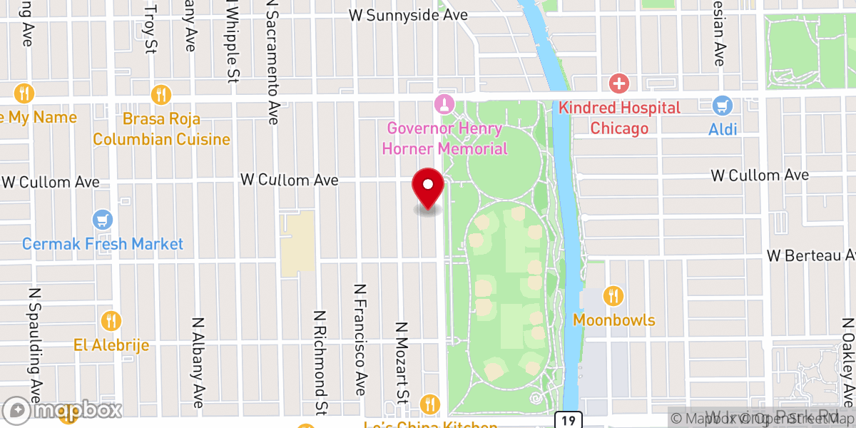 Map showing location of Korean Christian Reformed Church