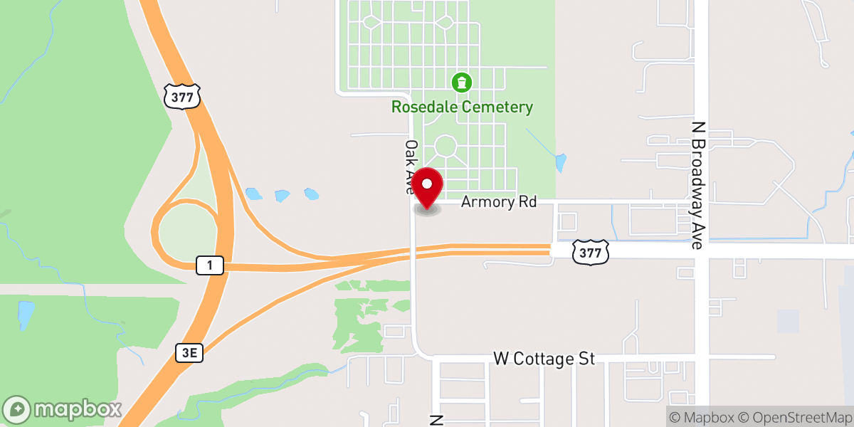 Map showing location of Ada Seventh-day Adventist Church