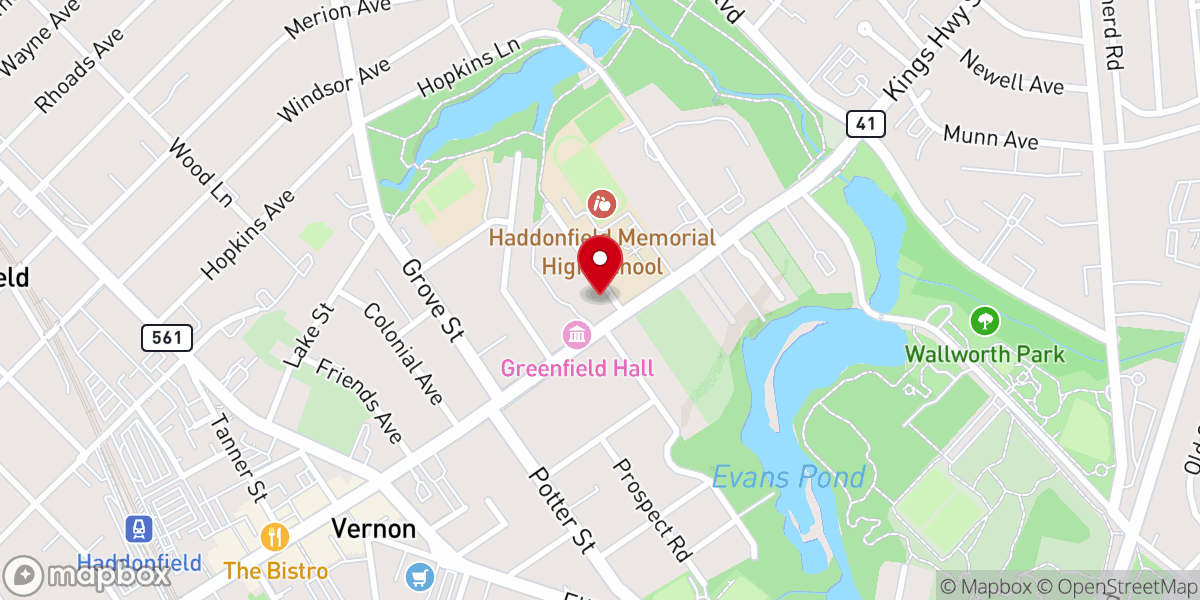 Map showing location of First Church-Christ Scientist