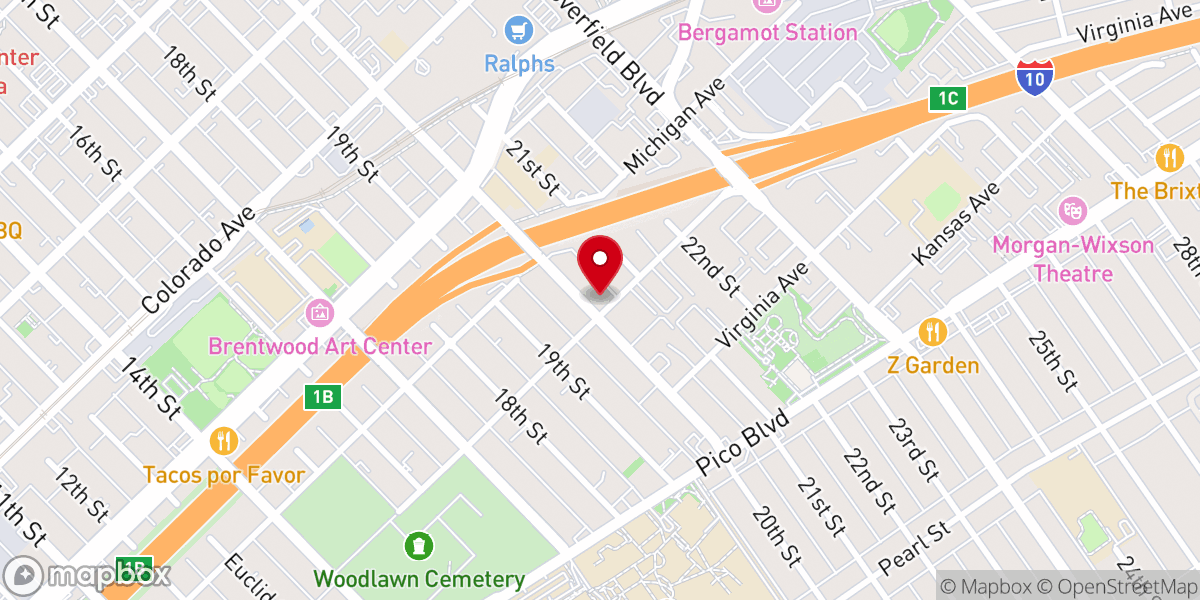 Map showing location of Santa Monica Delaware Avenue Seventh-day Adventist Church