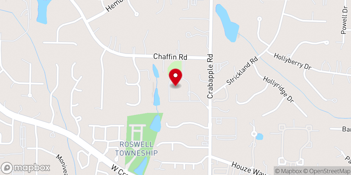 Map showing location of Lebanon Baptist Church - Roswell