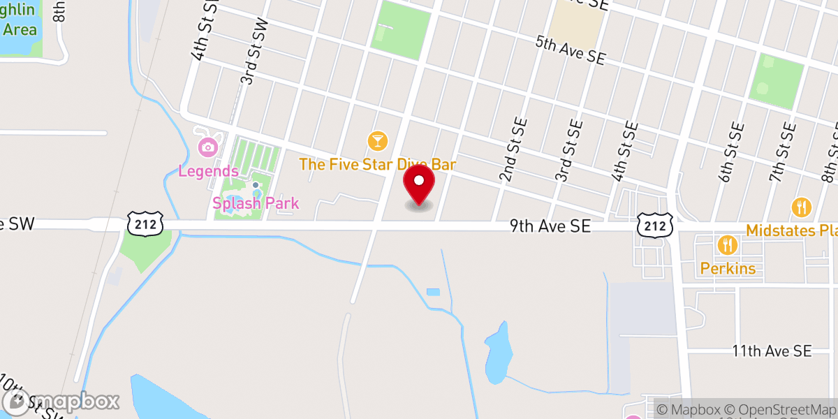 Map showing location of The Light of the World Church