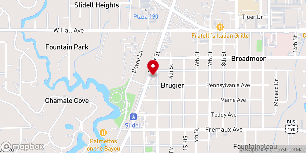 Map showing location of Rock Church