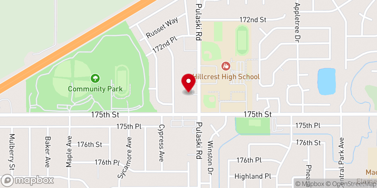 Map showing location of Jubilee Faith Community