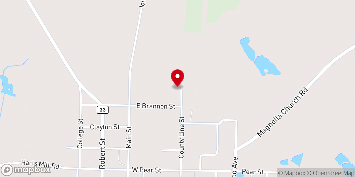 Map showing location of True Born Deliverance Center