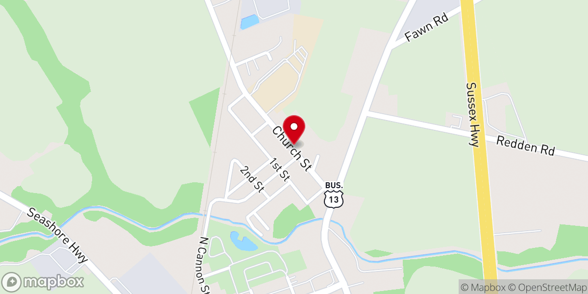 Map showing location of Mt Calvary Methodist Church