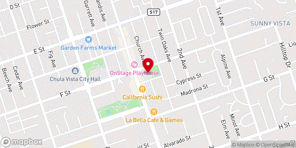 Map showing location of Community Congregational Church and Pre-School