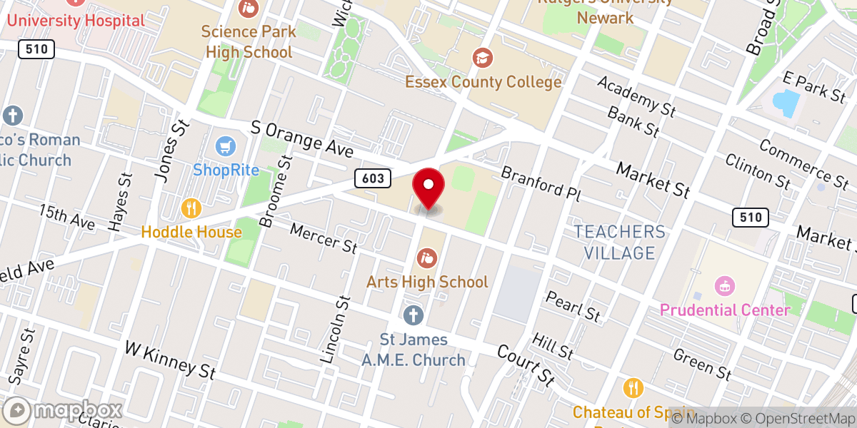 Map showing location of St. Mary's Church Newark Abbey