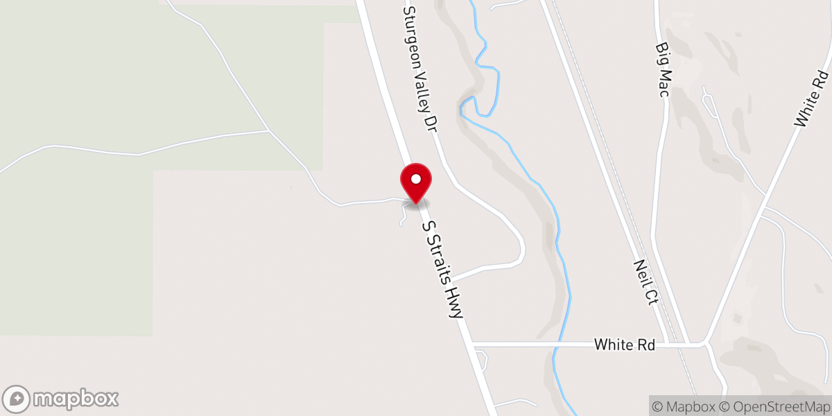 Map showing location of Joy Fellowship Assembly of God