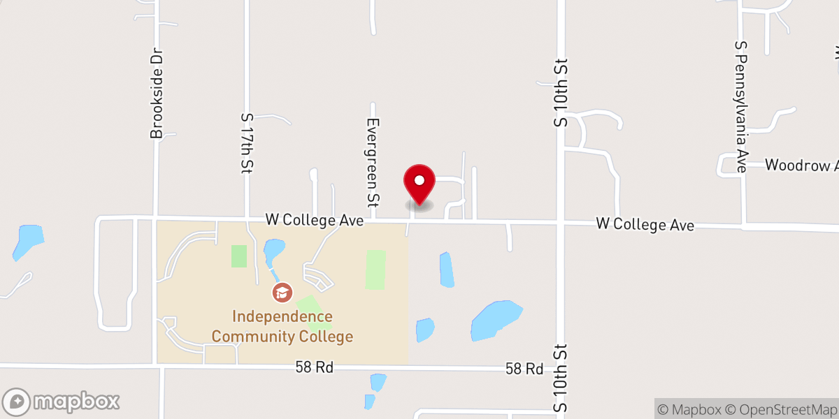 Map showing location of Bible Holiness Church Campgrounds