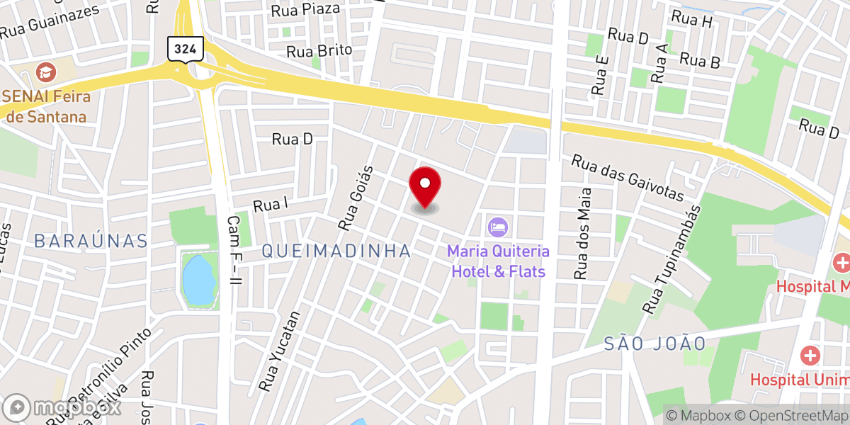 Map showing location of Paróquia Todos os Santos