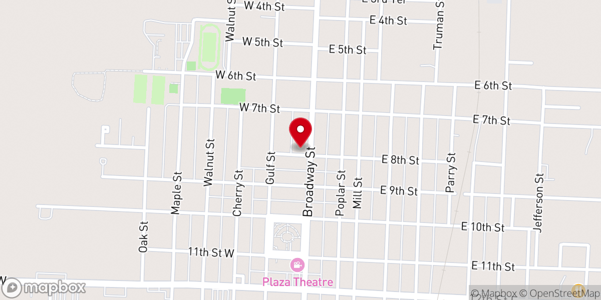 Map showing location of Seventh-day Adventist Church