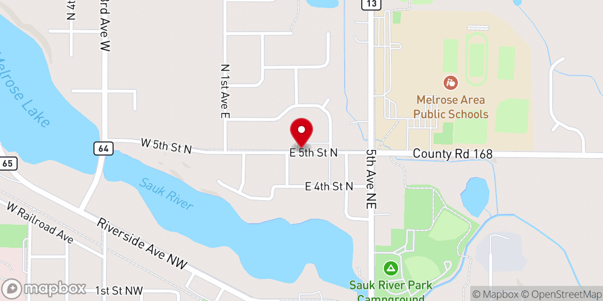 Map showing location of St Paul's Lutheran Church