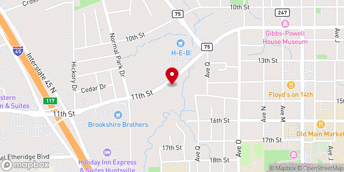 Map showing location of Redeemed Christian Church of God - Pavilion of Redemption Huntsville