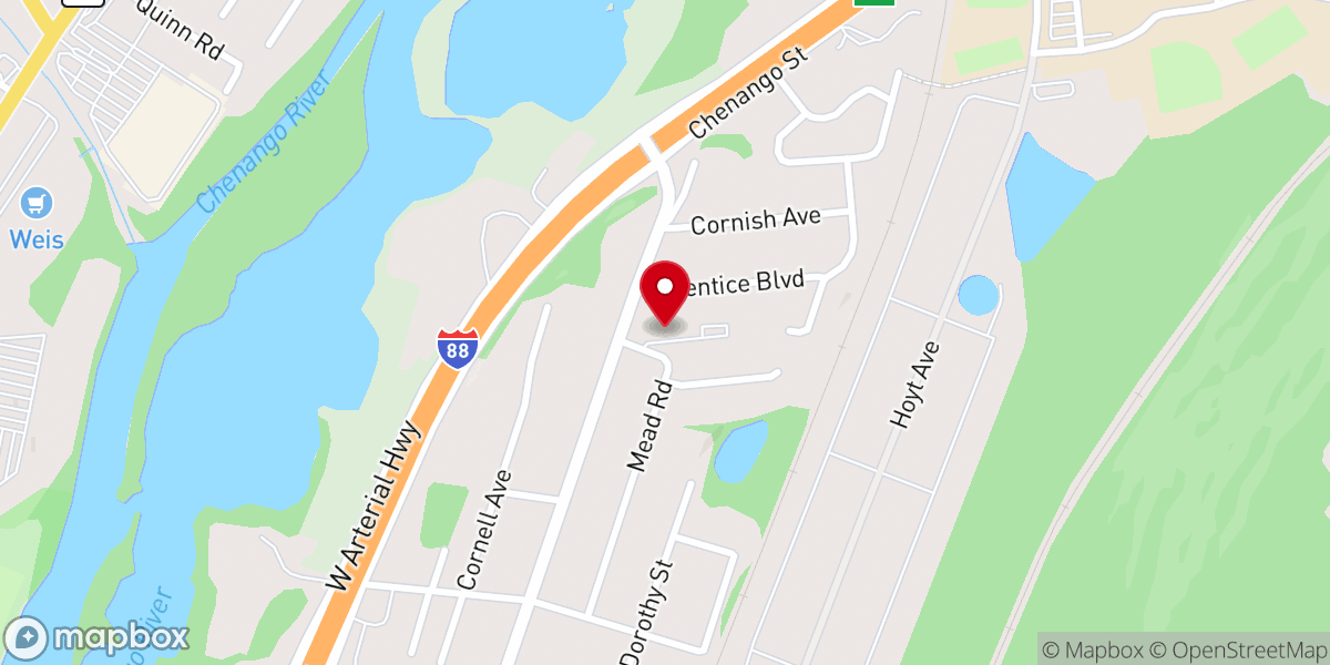 Map showing location of First Church of the Nazarene