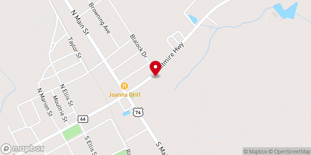 Map showing location of Webb Memorial Pentecostal Church