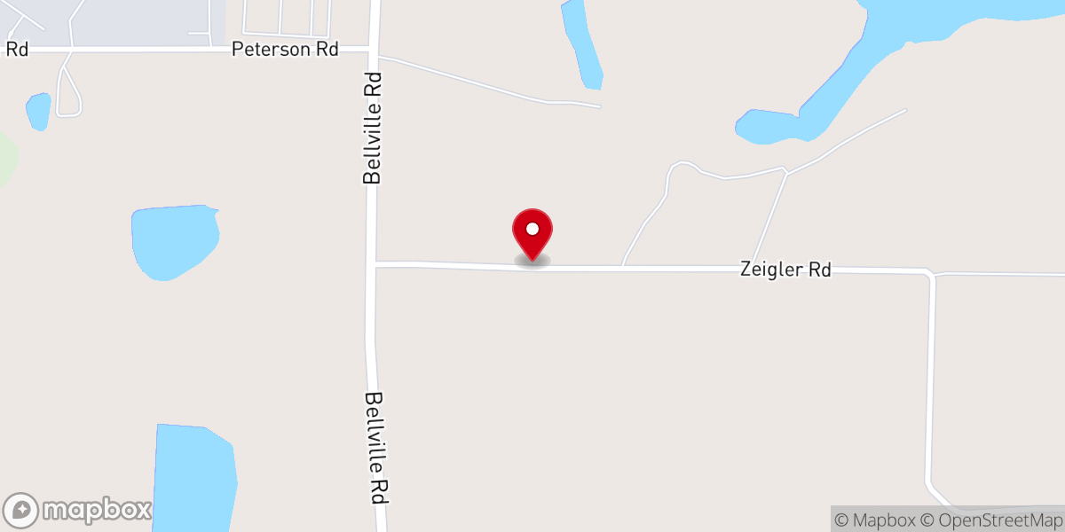 Map showing location of New Life Lake Park