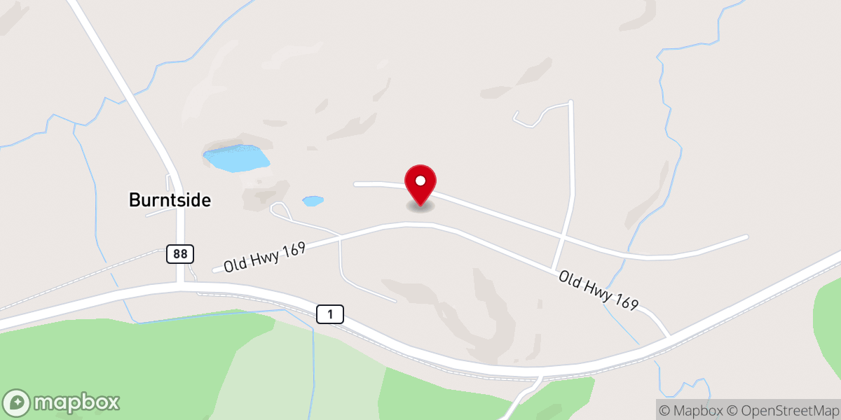 Map showing location of Berean Baptist Church