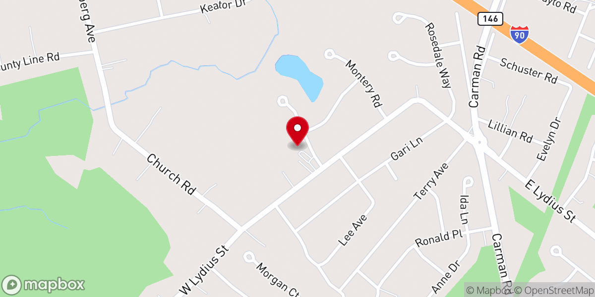 Map showing location of Lighthouse Baptist Church