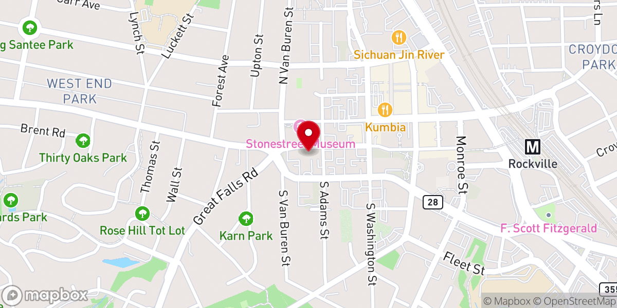 Map showing location of Rockville United Methodist Church Columbarium