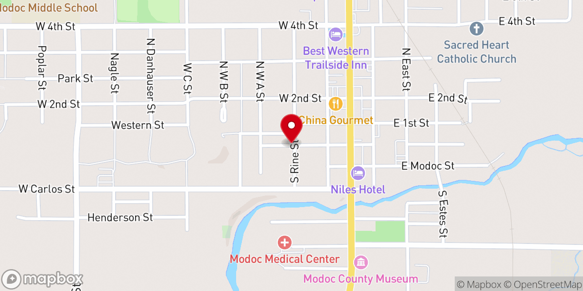 Map showing location of St Michael's Episcopal Church