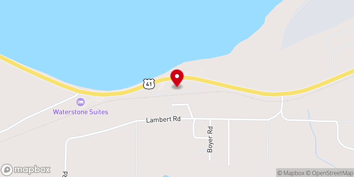 Map showing location of Bishop Baraga Foundation & Shrine