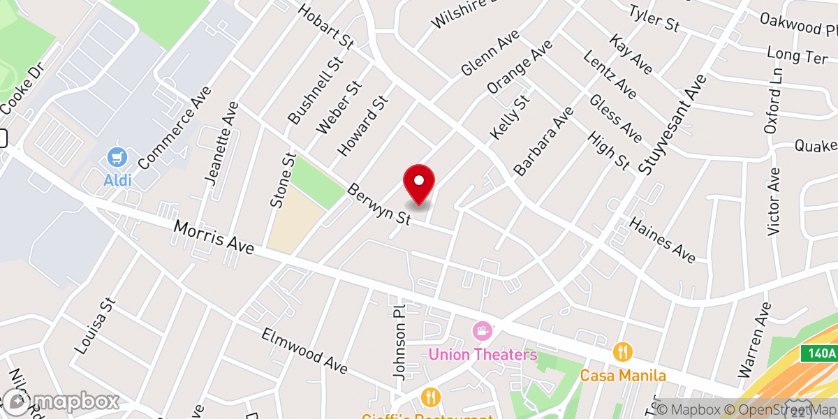 Map showing location of Union United Methodist Church