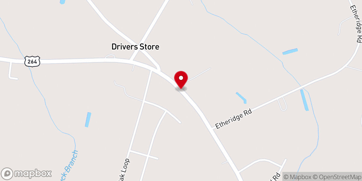 Map showing location of Artis Grove Missionary Baptist Church