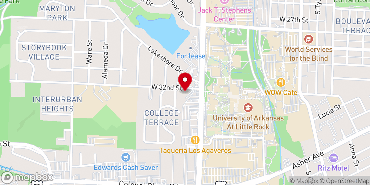 Map showing location of Saint Andrews Presbyterian Church