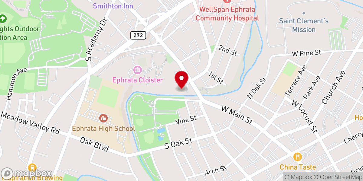 Map showing location of Good Seed Church