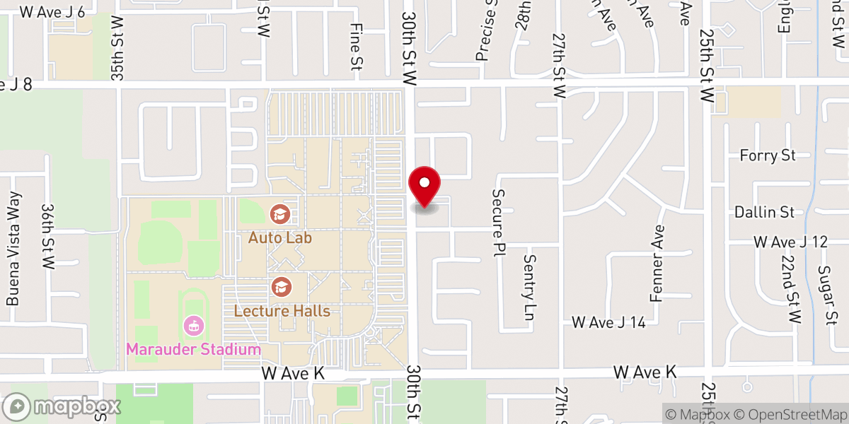 Map showing location of Lancaster Seventh-day Adventist Church