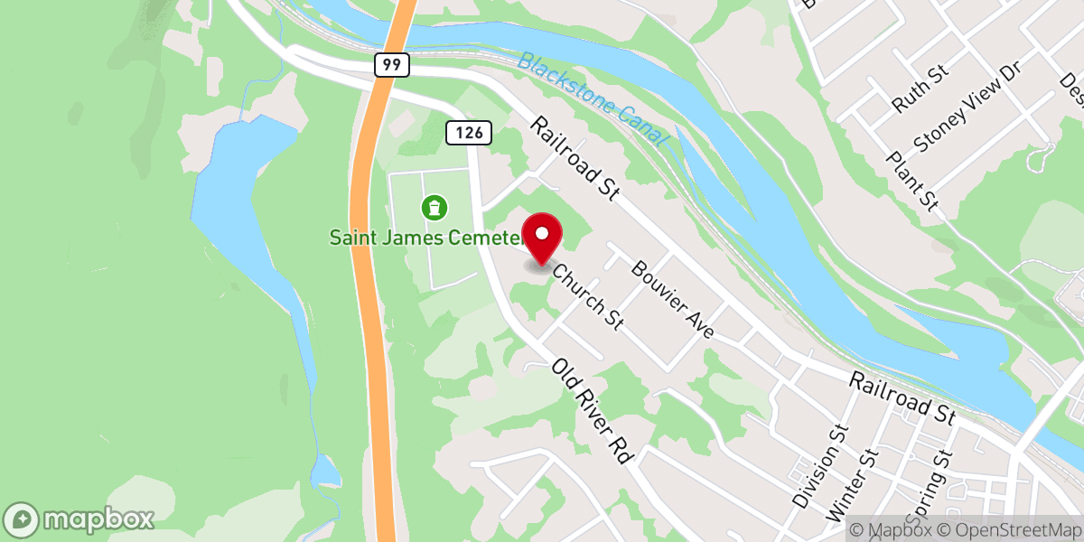 Map showing location of Manville Manor Meal Site