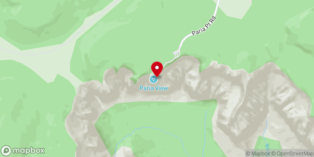 Map showing location of Paria View